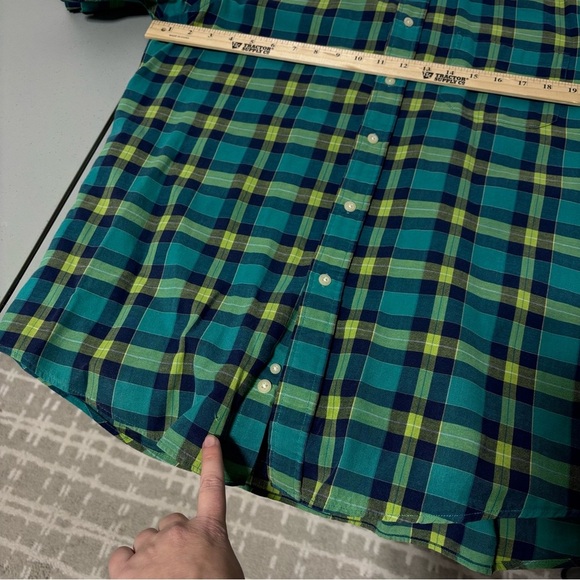 Pendleton Seaside Men's Plaid Large Short Sleeve Button Front Casual Shirt FLAW - Picture 7 of 10